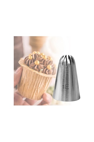 Krema Duyu Büyük Boy Pasta Duyu Paslanmaz Çelik + 4 Adet Şanti Torbası Diğer