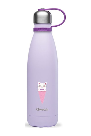 Qwetch QK9005 Kids Isı Yalıtımlı 500 ML Termos - Kedi Desenli