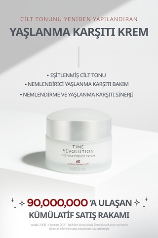 Mıssha Ton Eşitleyici & Yaşlanma Karşıtı Bakım Kremi Time Revolution The First Cream Sku: Smg8690010516091