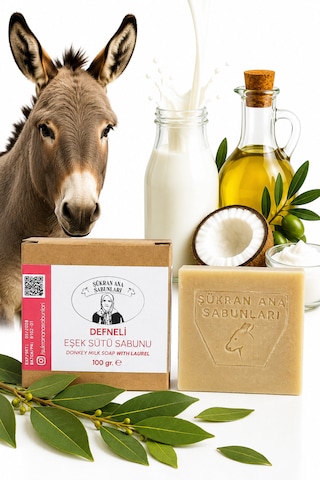 Defne Özlü Zeytin Yağlı Eşek Sütü Sabunu 100 Gr