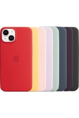 Apple Uyumlu iPhone 14 Logolu İçi Kadife Silikon Lansman Kılıf (10 Renk)