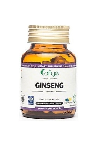 Afye Ginseng Panax 60 Kapsül