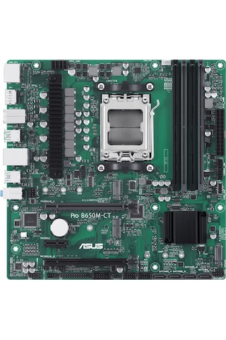 Asus Pro B650m-ct-csm Ddr5 6400mhz Oc M.2 Hdmı/dp/usb-c Pcıe 4.0 Am5 Matx Anakart