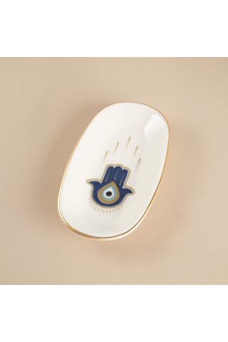 Aryıldız Chance Kayık Tabak Hamsa 15 Cm Renkli