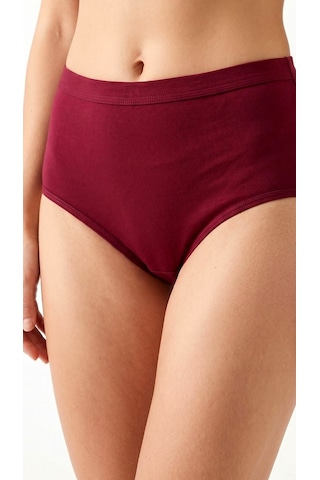Suısy Yüksek Bel Düz Slip Külot Beyaz