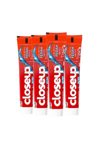 Close Up Diş Macunu Fresh Blast Ağız Bakım Suyu Etkili 4 x 50 ML
