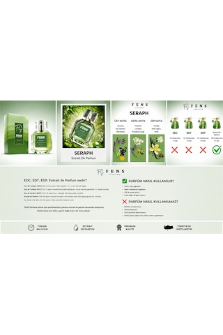 Fs Fens Seraph Kadın Parfüm Extrait De Parfum 50 Ml Aromatik