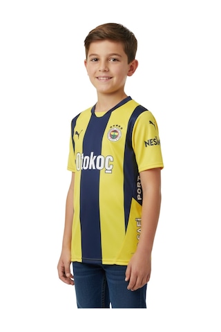 Fenerium Fenerbahçe Orijinal Lisanslı Unisex 24-25 Yeni Sezon Çubuklu Çocuk Forması Uv Kutu Hediyeli Lacivert