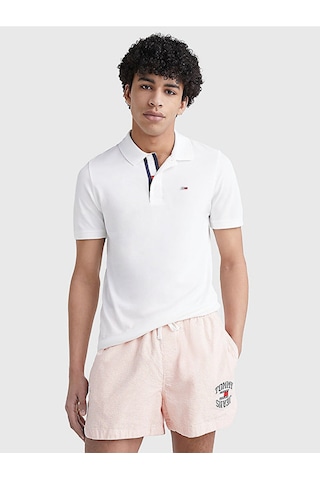 Tommy Hilfiger Tommy Hılfıger Erkek T-shırt Dm0dm15370-ybr Beyaz