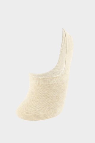 Defacto Kadın Görünmez 3lü Pamuklu Babet Çorap T6922aznsyl73 Sarı