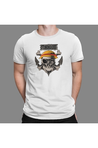 Anime One Piece Tshirt Bisiklet Yaka (551814005)