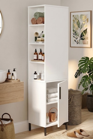 Yurudesign Vitale Çok Amaçlı Dolap Banyo Dolabı Beyaz Vı1-W Beyaz