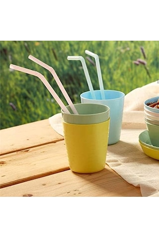 Ikea 004 613.79 Çocuk Plastik Bardağı Çok Renkli 17 Cm 6'lı Paket Sku: Smg8690010537904 Acı Kahve