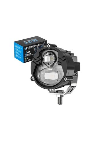 1 Adet Açma Kapama Anahtarlı Motosiklet Atv Utv Scooter Led Sis Farı Metal Kasa Yüksek Güçlü Delici