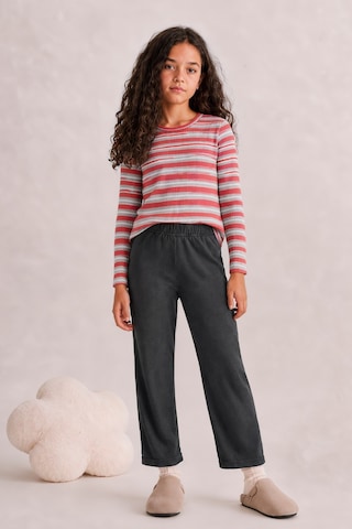 Esila Kids Kız Çocuk Çizgili Uzun Kollu Tişört Ve Rahat Kesim Pantolon Takım Bordo