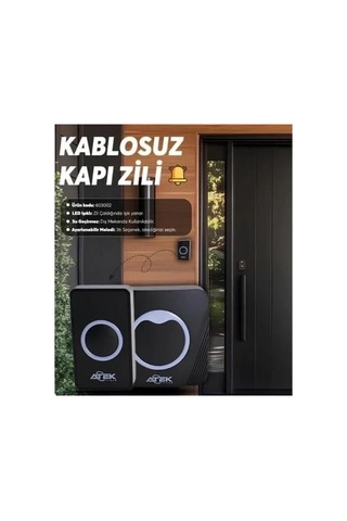 Kablosuz Su Geçirmez Kapı Zili 5047
