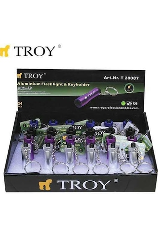 Troy 28087 Mini Led El Feneri Ve Anahtarlık 1 Adet N11.11920 Mavi