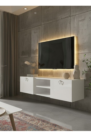Resital Tv Ünitesi S1838-1 Beyaz Beyaz
