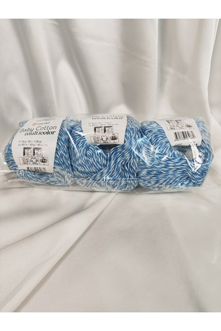 Baby Cotton Multicolor El Örgü İpi 3 Adet - 5201