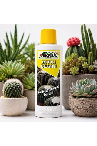 Ozn-tropikal Özel Sıvı Kaktüs Ve Sukullent Bitki Besini 10 X 225 Ml 2 L