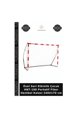 Özel Seri Etkinlik Çocuk Hnt-100 Portatif Fiber Hentbol Kalesi 240x170 Cm Çok Renkli