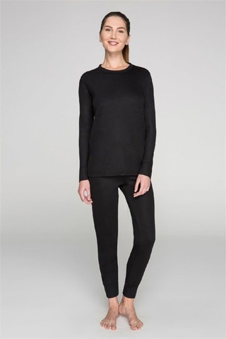 Yetişkin Termal Içlik Takım Kayak Doğa Sporları Siyah-haki