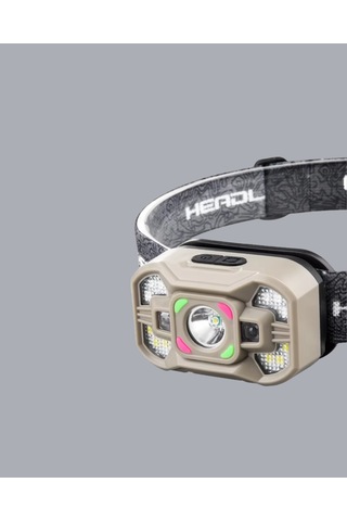 Şarjlı Wave Sensörlü Led Kafa Feneri Outdoor Kullanım Yeni Nesil ANTRASİT