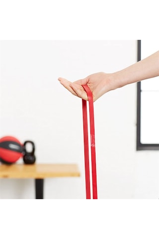 Powerband Direnç Lastiği ve Egzersiz Bandı Kırmızı Light Kırmızı