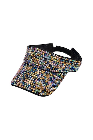 Kadınlar İçin Şık Ve Fonksiyonel Kristalli Tenis Güneşlik Şapkası, Spor Visör, Moda Aksesuarı Çok Renkli