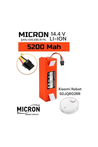 Xiaomi Mi Robot Vacuum Batarya Sdjqr02rr Kutulu 5200mah Robot Sü