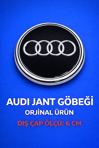 Audi Jant Göbeği Kapağı Dış Çap 6 Cm. 4 Adet Takım ıdır
