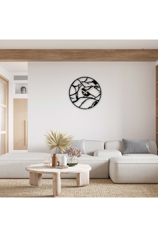 Kuş Metal Duvar Saati 5019