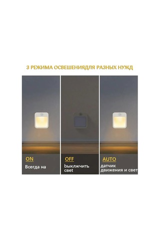 Geeroyoo Hareket Sensörlü Led Gece Lambası - Otomatik Açma/kapama, Ayarlanabilir Parlaklık, Enerji Tasarruflu Diğer