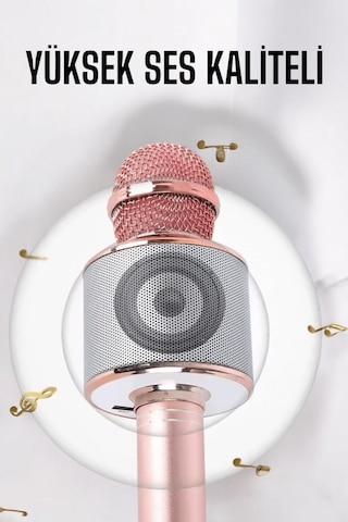 Tnabilir - 463 - Bluetooth Karaoke Mikrofon: Hafıza Kart Girişli, - Glblseme - Etkileyici Performans