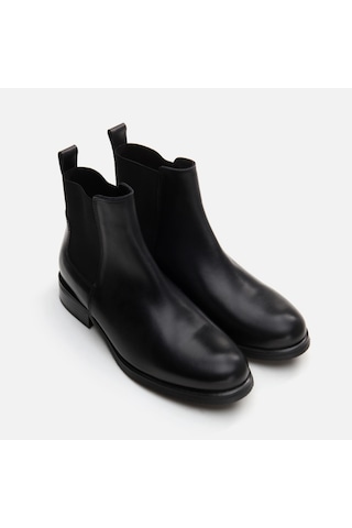 Hotiç 01BOH291830A100 Hakiki Deri Kadın Düz Bot - Siyah