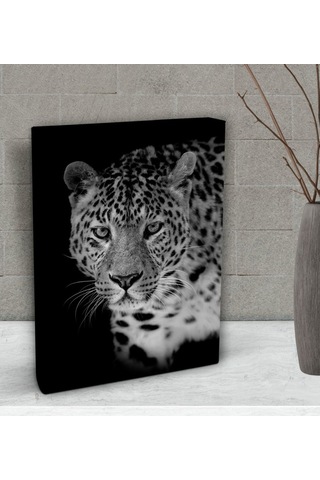 Bk Gift Leopar Tasarımlı Dekoratif Mini Kanvas Tablo 15X20Cm-1 (506660915)
