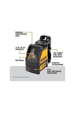 Dw088k/xj Lazer Distomat, 0.3 Mm/m Hizalama, Sarı/siyah