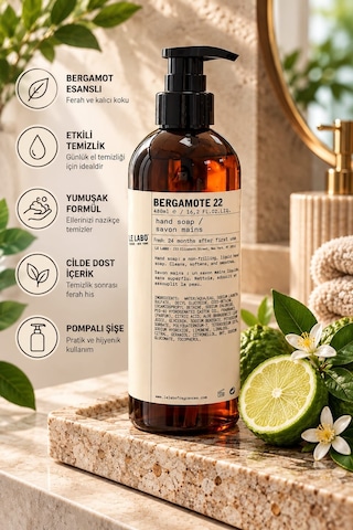 Le Labo Bergamote 22 Hand Soap Sıvı El Sabunu 480 Ml - Begamotlu