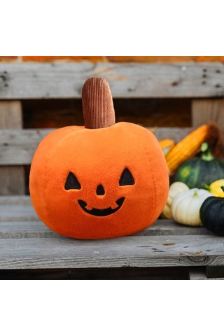 Suntek Balkabağı Yastık Sevimli Tatil Dekorasyonu Peluş 40cm-çap