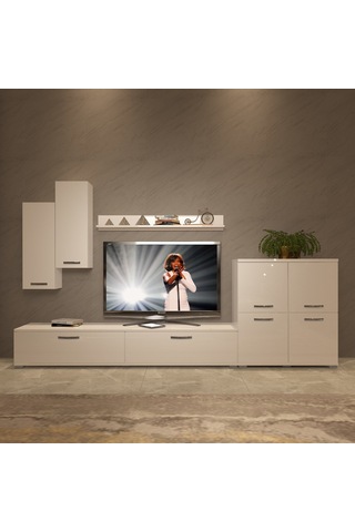Decoraktiv Eko 6 Slm Std Tv Ünitesi Tv Sehpası Beyaz