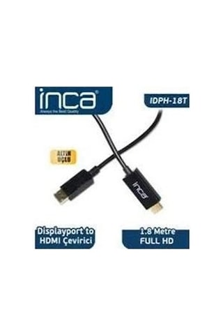 Inca Idph-18t Displayport To Hdmı Kablo 1.8mt Kdo