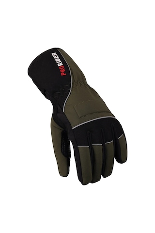 Motosiklet Kışlık Soft Eldiven Hafif Rahat Kumaş Telefon Dokunmatik Motor Eldiveni Haki Yeşil