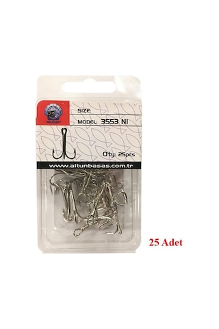 Dft 3553 3lü Olta İğnesi No:01 25adet