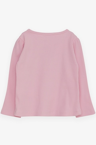 Breeze Kız Çocuk Uzun Kollu Bluz Güpürlü Fiyonklu 3-8 Yaş, Pembe