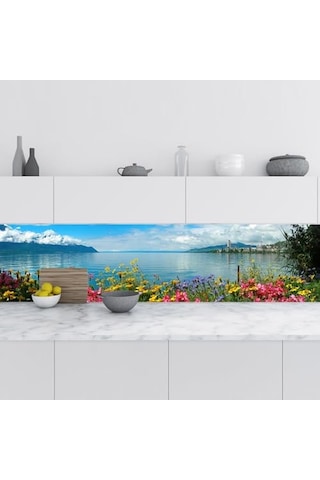 Tezgah Arası Folyo Kaplama Folyosu Cenevre Gölü 60x300 Cm Diğer