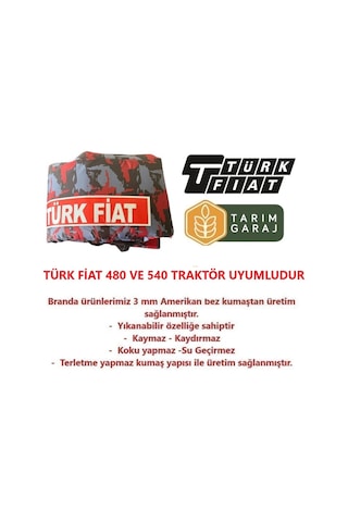 Türk Fiat 480 Ve Türk Fiat 540 Traktör Kılıfı Branda - Kaporta Kılıfı Ve Koltuk Kılıfı