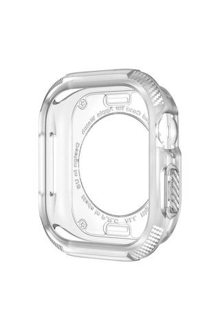 Forzacase Apple Uyumlu  Watch 10 42mm İle Önü Açık Armor Silikon Tpu Kasa Koruyucu Kılıf - Fc794 Şeffaf