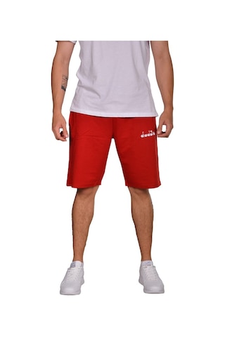 Diadora Mesa - Pamuklu Kırmızı Spor Şort - Dıadoramesa