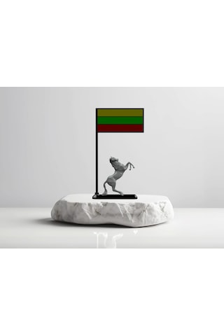 Litvanya Bayrağı Masa Dekoru 3d Baskı Vatansever Biblo