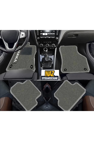 Volkswagen Caddy 2010 - 2015 Gri Halı Gri Kenar Petek Topuk